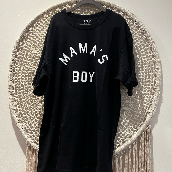 Boys short sleeve tshirt black - MAMA’S BOY size XL 14 - Children’s Place - Picture 2 of 5